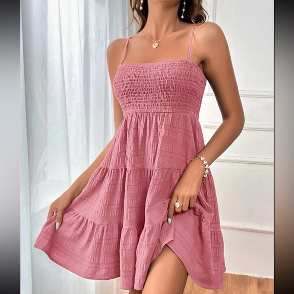 Boho layered ruffle hem cami dress - Picture 10 of 15